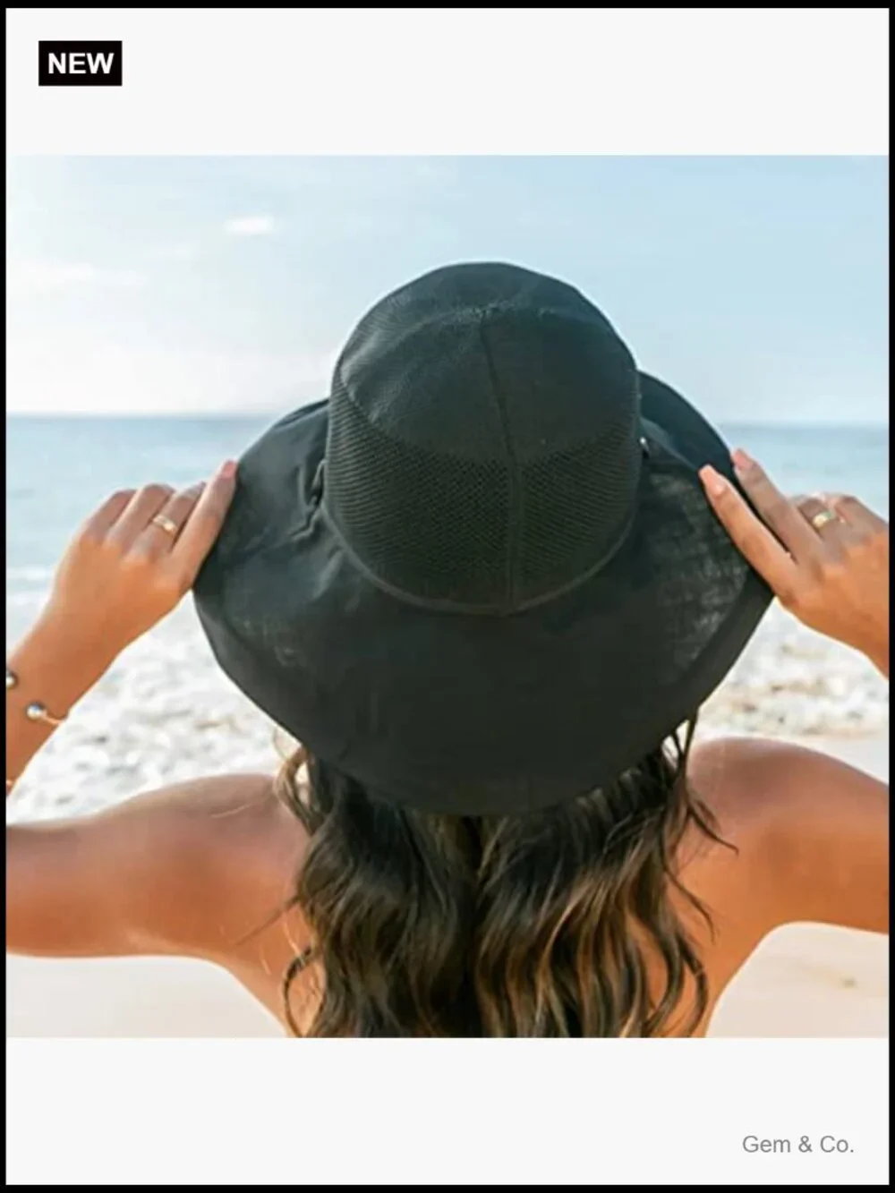 Wide Brim Sun Hat with UV Protection Packable Bucket Cap for Travel